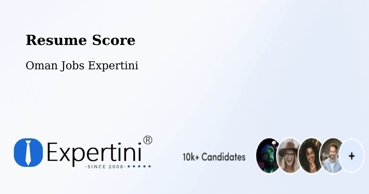 Resume Score & Job Description Match Tool – Sohar - Oman Jobs Expertini